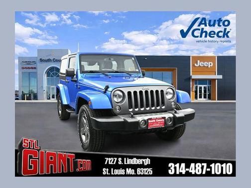Hydro Blue Pearl Coat 2015 Jeep Wrangler Freedom Edition