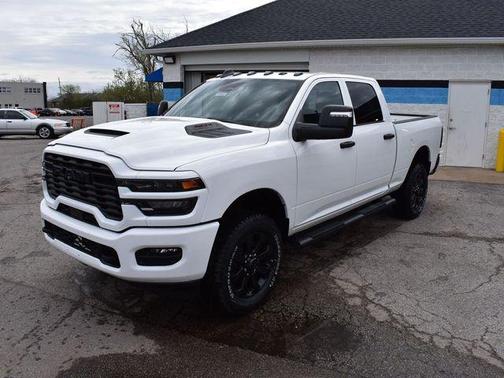 Bright White Clearcoat 2026 RAM 2500 Black Express Crew Cab 4x4 6'4' Box
