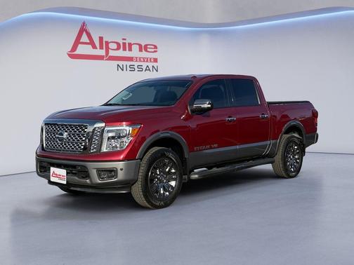 Cayenne Red Metallic 2019 Nissan Titan Platinum Reserve