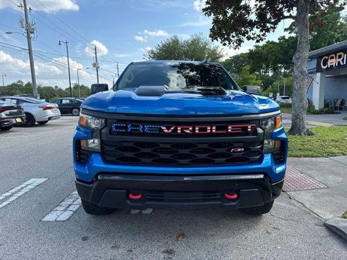 Glacier Blue Metallic 2023 Chevrolet Silverado 1500 Custom Trail Boss