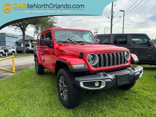 Firecracker Red Clearcoat 2025 Jeep Wrangler 4-Door Sahara 4x4