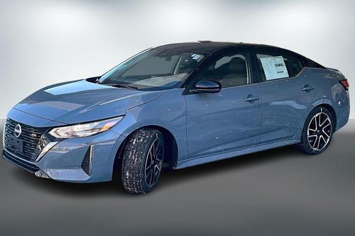 Atlantic Gray Metallic/Super Black 2025 Nissan Sentra SR
