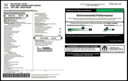 2023 RAM ProMaster 2500 High Roof
