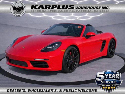 Red 2020 Porsche 718 Boxster S