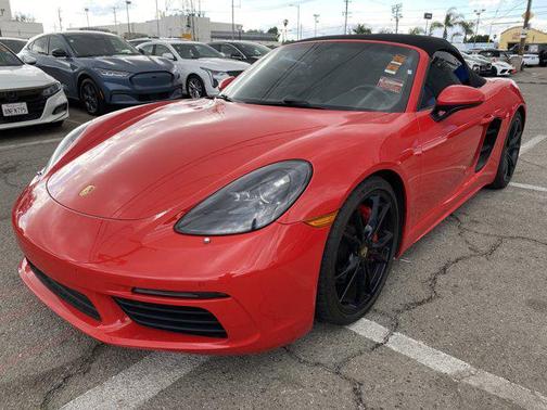 Red 2020 Porsche 718 Boxster S