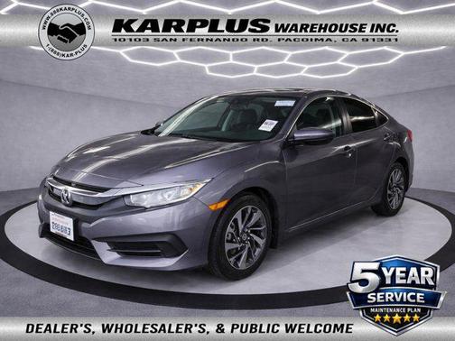 Modern Steel Metallic 2017 Honda Civic EX