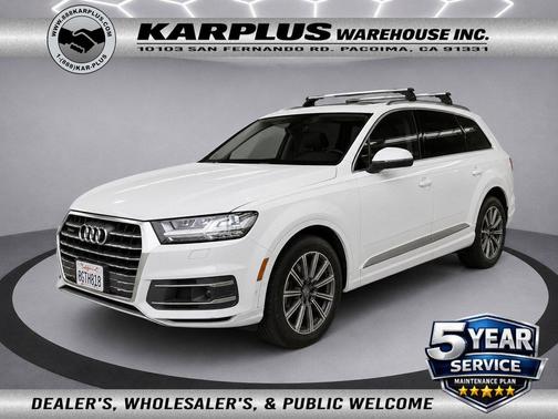 White 2019 Audi Q7 55 Premium Plus