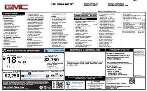 2021 GMC Yukon SLT