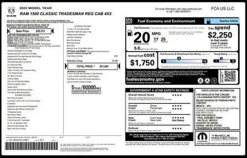 2022 RAM 1500 Tradesman
