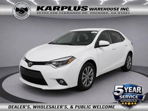 Super White 2015 Toyota Corolla L