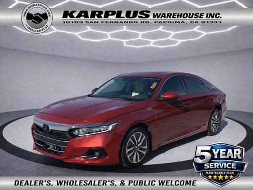 Radiant Red Metallic 2021 Honda Accord Hybrid EX-L
