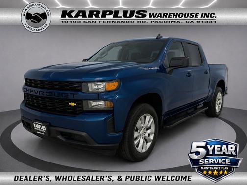 Northsky Blue Metallic 2021 Chevrolet Silverado 1500 Custom