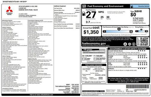 2018 Mitsubishi Outlander SEL