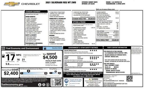 2021 Chevrolet Silverado 1500 WT