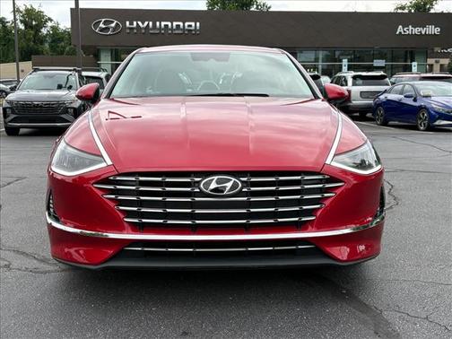 Calypso Red 2021 Hyundai SONATA Hybrid Blue