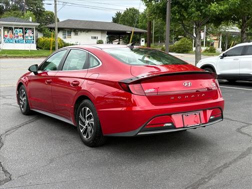 Calypso Red 2021 Hyundai SONATA Hybrid Blue