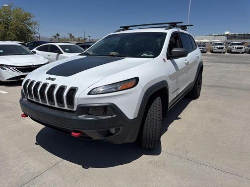Bright White Clearcoat 2017 Jeep Cherokee Trailhawk