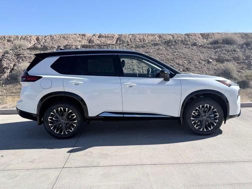 White / Black 2026 Nissan Rogue Platinum