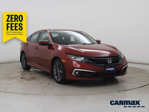 Red 2021 Honda Civic EX