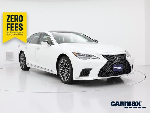 White 2025 Lexus LS 500
