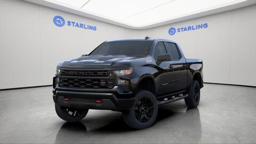 Black 2026 Chevrolet Silverado 1500 Custom Trail Boss