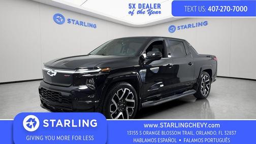 Black 2024 Chevrolet Silverado EV First-Edition RST 4WD