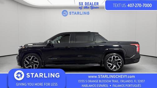 Black 2024 Chevrolet Silverado EV First-Edition RST 4WD