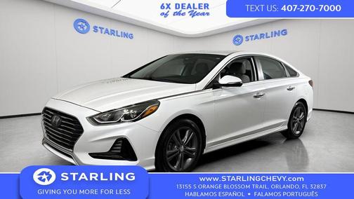 Quartz White Pearl 2018 Hyundai SONATA SEL