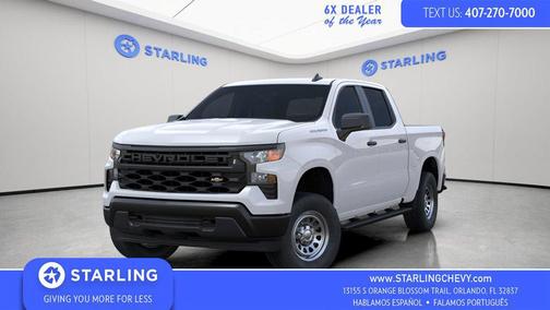 Summit White 2026 Chevrolet Silverado 1500 WT