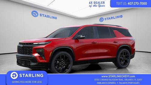 Radiant Red Tintcoat 2026 Chevrolet Traverse RS