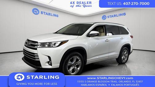 Blizzard Pearl 2019 Toyota Highlander Limited