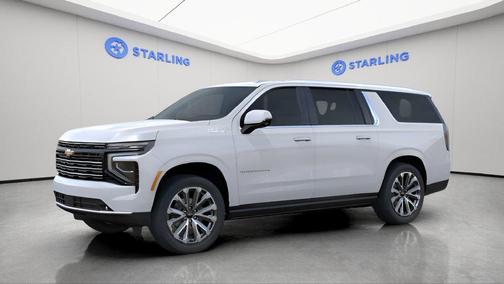 Polar White Tricoat 2026 Chevrolet Suburban High Country, 4WD