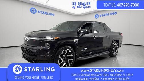 Black 2024 Chevrolet Silverado EV First-Edition RST 4WD