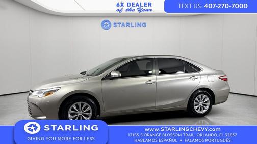 Tan 2017 Toyota Camry XLE