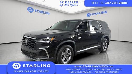 Crystal Black Pearl 2025 Honda Pilot EX-L