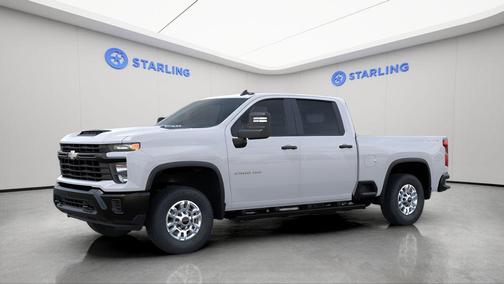 Summit White 2026 Chevrolet Silverado 2500 Crew Cab, Standard Bed, WT, 4WD