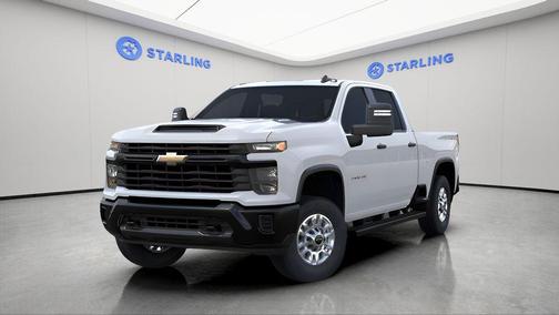 Summit White 2026 Chevrolet Silverado 2500 Crew Cab, Standard Bed, WT, 4WD
