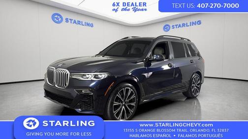 Carbon Black Metallic 2021 BMW X7 xDrive40i