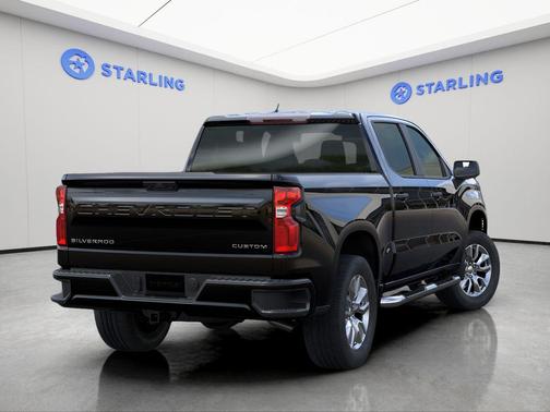 Black 2025 Chevrolet Silverado 1500 Custom