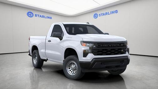 Summit White 2026 Chevrolet Silverado 1500 WT