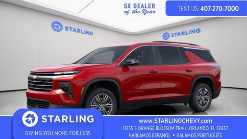 Radiant Red Tintcoat 2026 Chevrolet Traverse LT