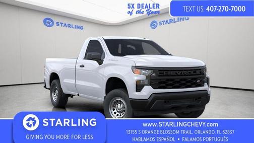 Summit White 2026 Chevrolet Silverado 1500 WT