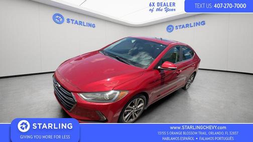 Scarlet Red 2018 Hyundai ELANTRA Limited