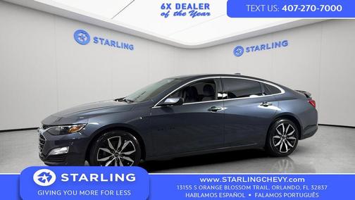 Shadow Gray Metallic 2021 Chevrolet Malibu FWD RS