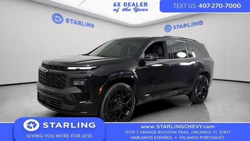 Mosaic Black Metallic 2024 Chevrolet Traverse RS
