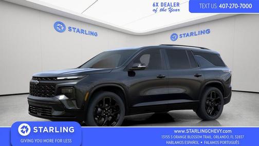 Mosaic Black Metallic 2026 Chevrolet Traverse RS