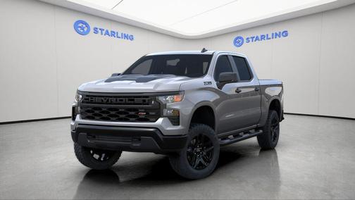 Sterling Gray Metallic 2026 Chevrolet Silverado 1500 Custom Trail Boss