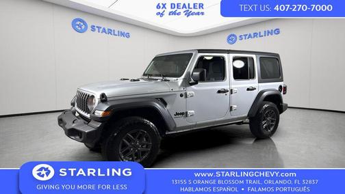 Silver Zynith Clearcoat 2024 Jeep Wrangler Sport S