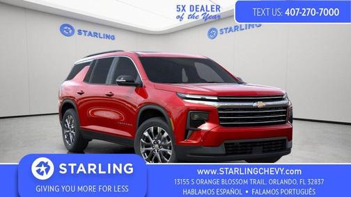 Radiant Red Tintcoat 2026 Chevrolet Traverse LT