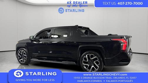 Black 2024 Chevrolet Silverado EV First-Edition RST 4WD